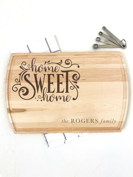 Large Maple Cutting Board - Personalized for New Home