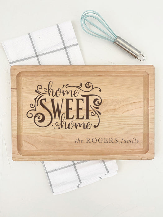 Medium Cherry Cutting Board - Personalized for New Home